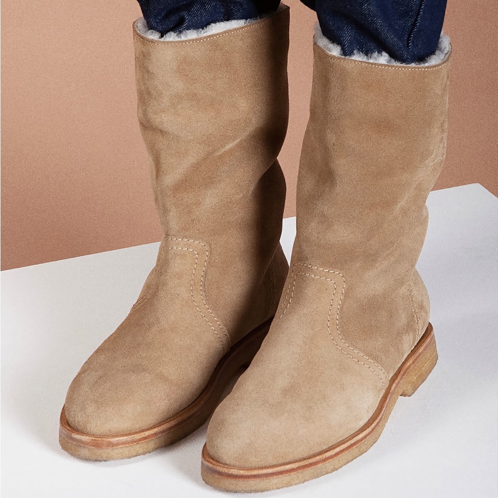 Tory Burch Shearling Boots - Picture 2 of 10